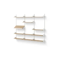 New Works Display Reol 1900 Egetrá/Hvid