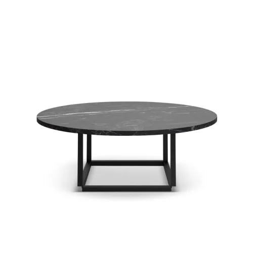 New Works Florence SofabordØ90 Sort Marquina Marmor