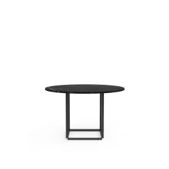 New Works Florence SpisebordØ120 Sort Marquina Marmor m. Sort Stel