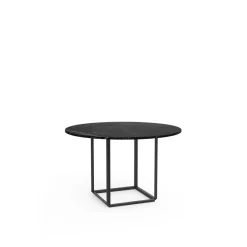 New Works Florence SpisebordØ120 Sort Marquina Marmor m. Sort Stel