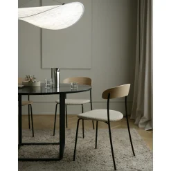 New Works Florence SpisebordØ120 Sort Marquina Marmor m. Sort Stel