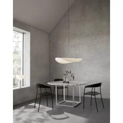 New Works Florence SpisebordØ120 Sort Marquina Marmor m. Sort Stel