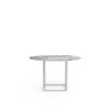 New Works Florence SpisebordØ120 White Viola Marmor m. Hvid Stel