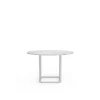 New Works Florence SpisebordØ120 White Carrera Marmor m. Hvid Stel