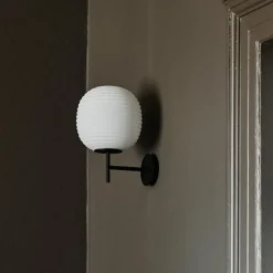 NEW WORKS Lantern Váglampe Sort Stel LilleØ20