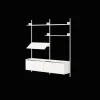 New Works Living Shelf Reol Med Døre Lav Hvid