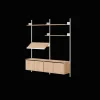 New Works Living Shelf Reol Med Døre Lav Eg