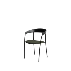 New Works Missing Spisebordsstol med Armlán Sort Eg/Barnum Pine