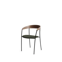 New Works Missing Spisebordsstol med Armlán Valnød/Barnum Pine