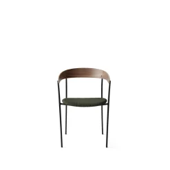 New Works Missing Spisebordsstol med Armlán Valnød/Barnum Pine