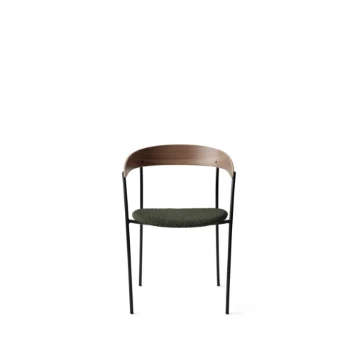New Works Missing Spisebordsstol med Armlán Valnød/Barnum Pine