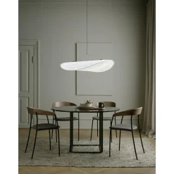 New Works Missing Spisebordsstol med Armlán Valnød/Barnum Pine