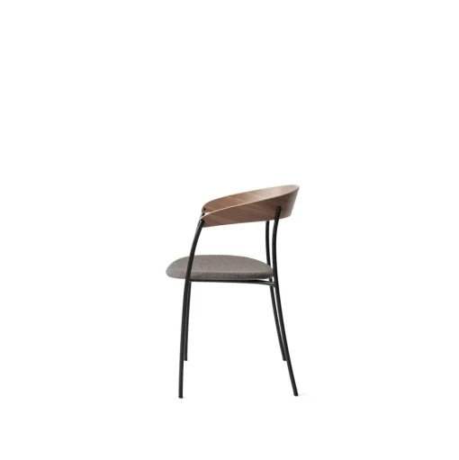 New Works Missing Spisebordsstol med Armlán Valnød/Molly 2 170