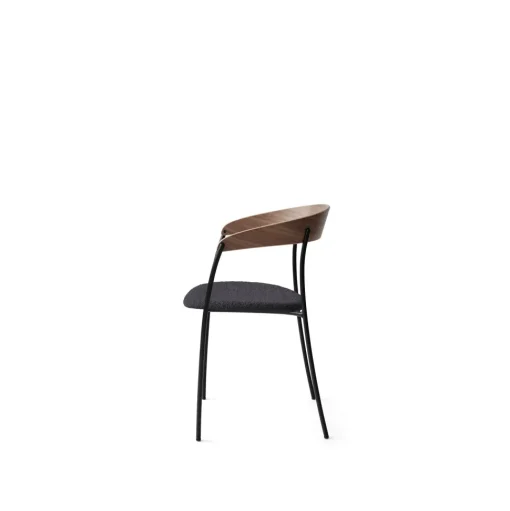 New Works Missing Spisebordsstol med Armlán Valnød/Barnum Ocean