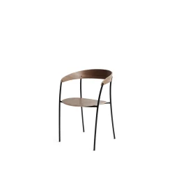 New Works Missing Spisebordsstol med Armlán Valnød