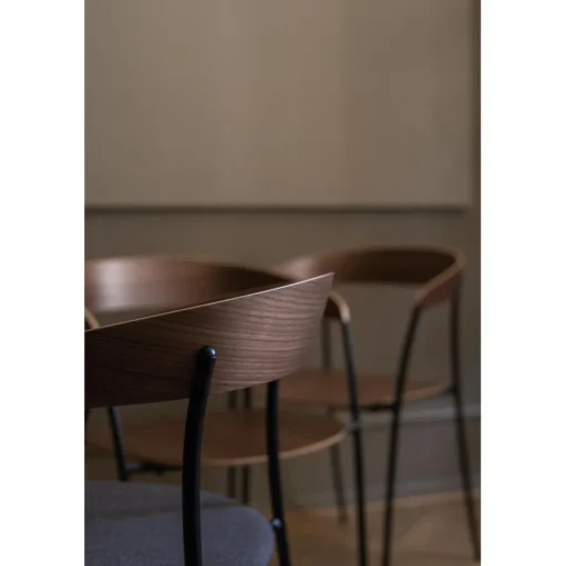 New Works Missing Spisebordsstol med Armlán Valnød