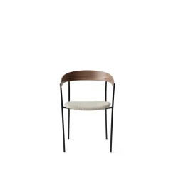 New Works Missing Spisebordsstol med Armlán Valnød/Barnum Sand