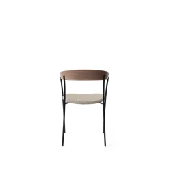 New Works Missing Spisebordsstol med Armlán Valnød/Barnum Hemp