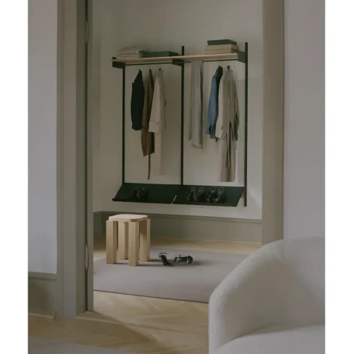 New Works Wardrobe Reol 2 Egetrá/Sort