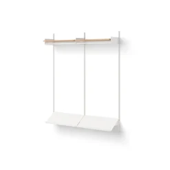 New Works Wardrobe Reol 2 Egetrá/Hvid
