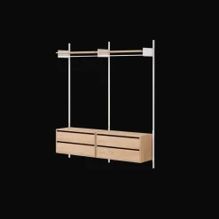 New Works Wardrobe Shelf 2 Reol Med Skuffer Eg