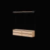 New Works Wardrobe Shelf 2 Reol Med Skuffer Eg/Sort