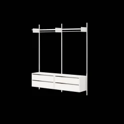 New Works Wardrobe Shelf 2 Reol Med Skuffer Hvid