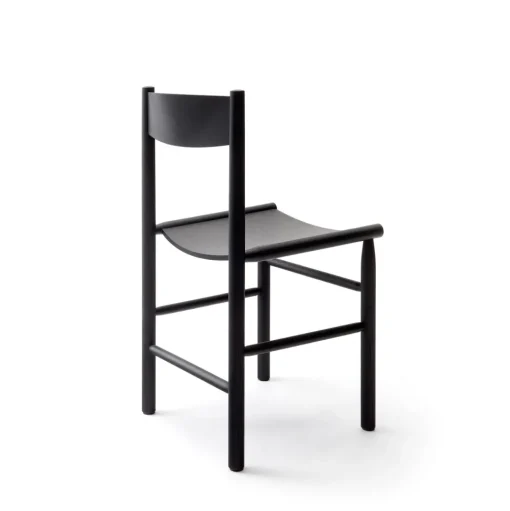 Nikari Linea Collection Akademia Spisebordsstol Sort Bejdset Asketrá