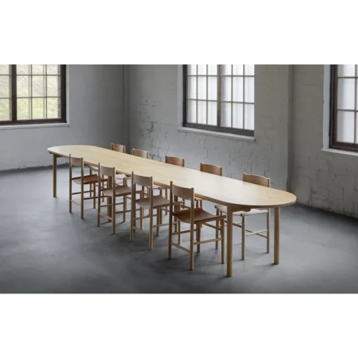 Nikari Linea Collection Akademia Spisebordsstol Sort Bejdset Asketrá