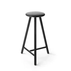 Nikari Linea Collection Perch Barstol Sortbejdset Egetrá