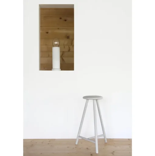 Nikari Linea Collection Perch Barstol Sortbejdset Egetrá