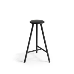 Nikari Linea Collection Perch Høj Barstol Sortbejdset Egetrá
