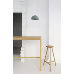 Nikari Linea Collection Perch Høj Barstol Sortbejdset Egetrá