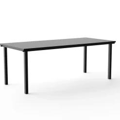 NINE 19 Outdoors Havebord 200,5x90 Sort
