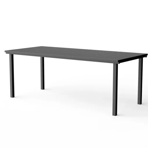 NINE 19 Outdoors Havebord 200,5x90 Sort