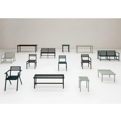 NINE 19 Outdoors Havebord 200,5x90 Sort