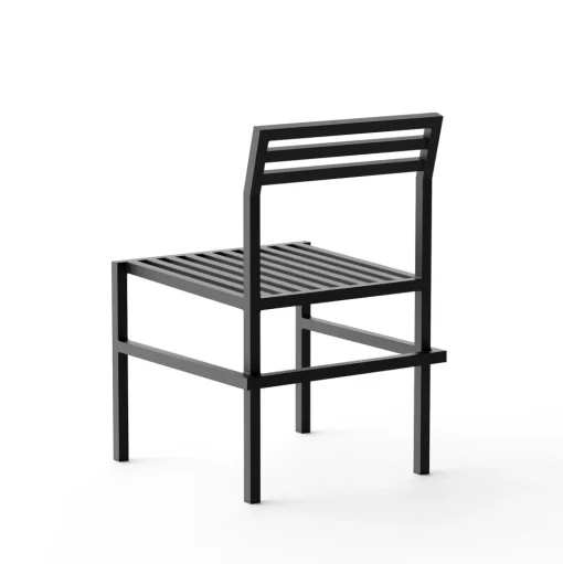 NINE 19 Outdoors Udendørsstol 2 Stk. Sort