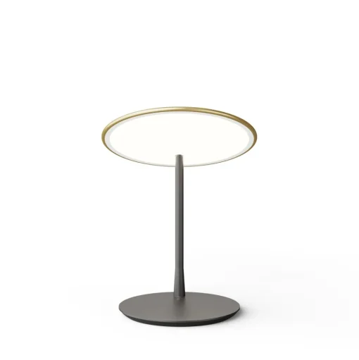 NINE Disc Bordlampe Børstet Messing/Sort