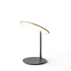 NINE Disc Bordlampe Børstet Messing/Sort