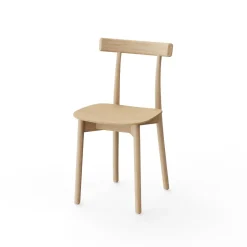 NINE Skinny Wooden Spisebordsstol Natural Egetrá