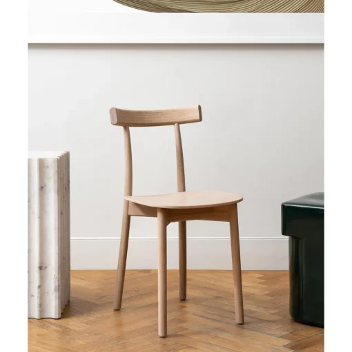 NINE Skinny Wooden Spisebordsstol Natural Egetrá