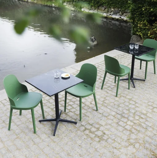 Normann Copenhagen Allez Café Bord 4L 70 x 70 cm Sort Marmor