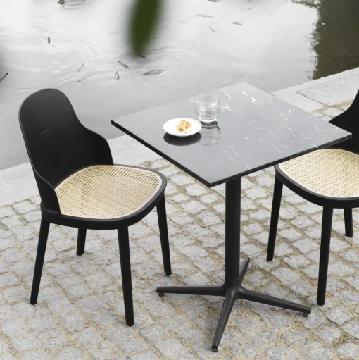 Normann Copenhagen Allez Café Bord 4L 70 x 70 cm Sort Marmor