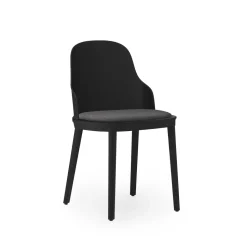 Normann Copenhagen Allez Spisebordsstol Canvas Polstret Sort