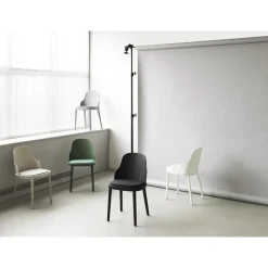 Normann Copenhagen Allez Spisebordsstol Canvas Polstret Sort