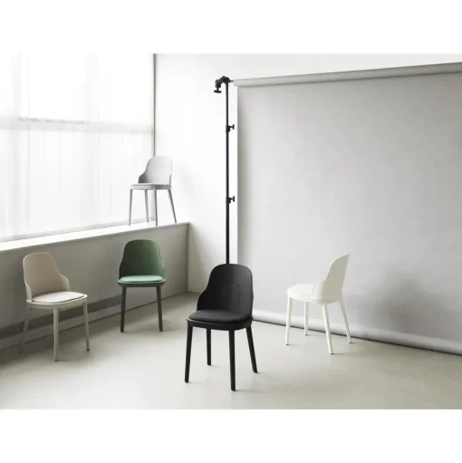 Normann Copenhagen Allez Spisebordsstol Canvas Polstret Sort