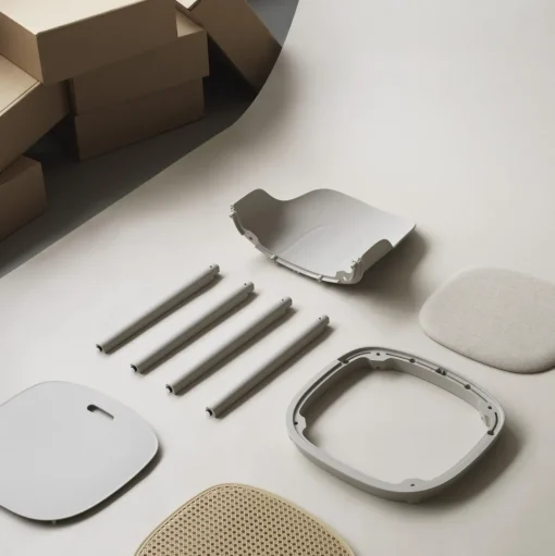 Normann Copenhagen Allez Spisebordsstol med Flet Varm Grå