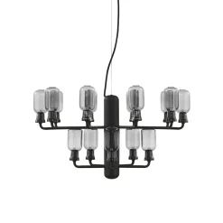 Normann Copenhagen Amp Lysekrone Lille Røgfarvet & Sort