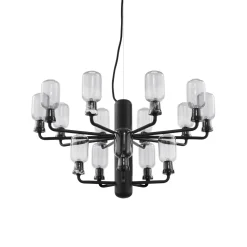 Normann Copenhagen Amp Lysekrone Lille Røgfarvet & Sort