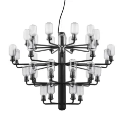 Normann Copenhagen Amp Lysekrone Stor Røgfarvet & Sort